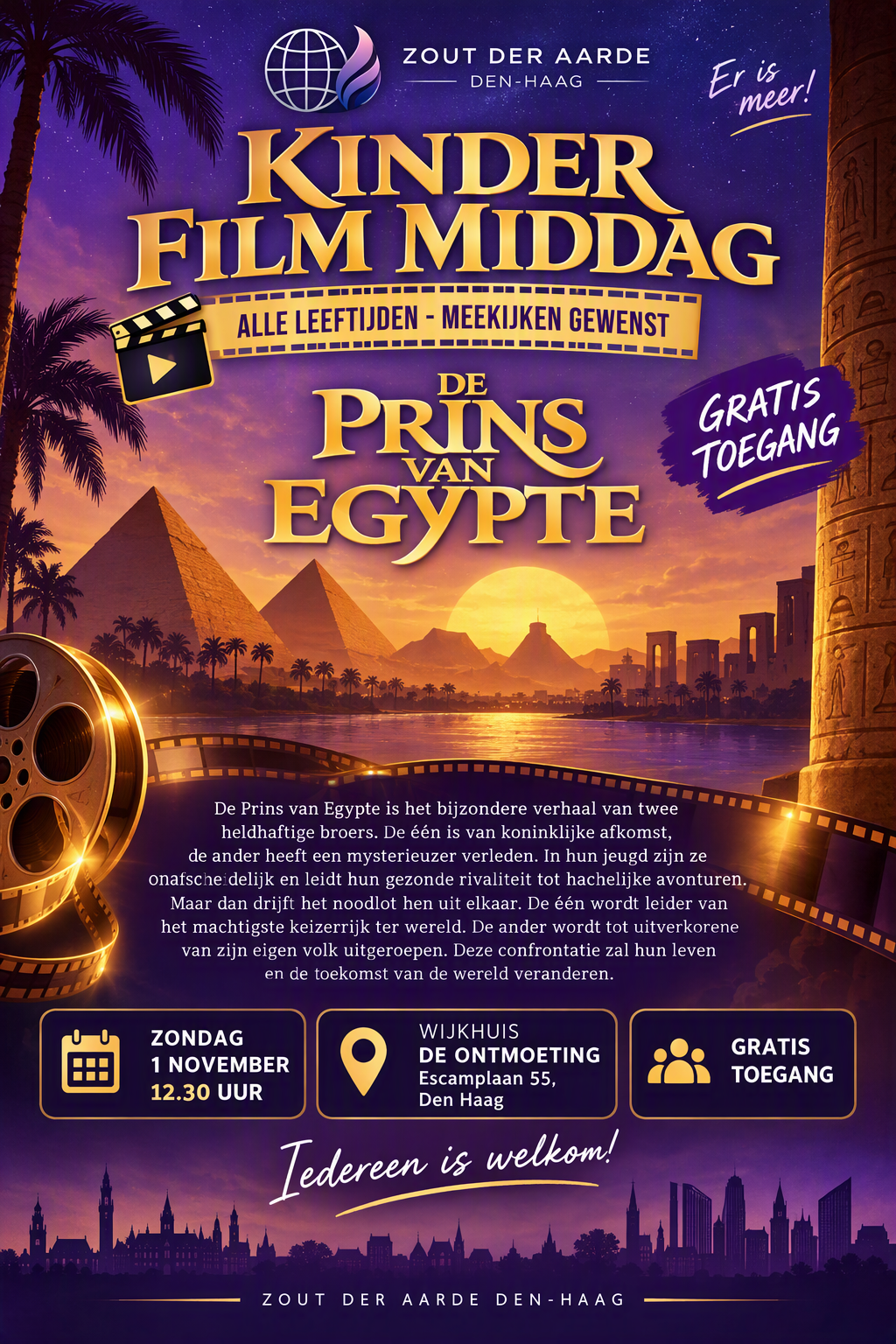 Kinder Film Middag: De Prins van Egypte